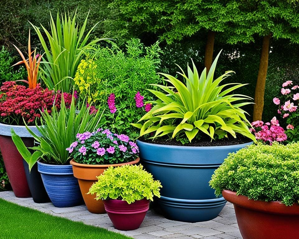 Flower Pots selection for optimal plant growth and garden aesthetics.