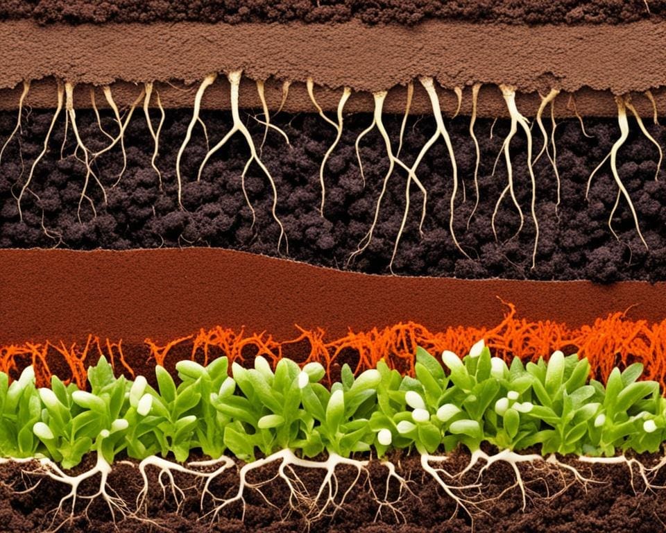 nutrient absorption in soil for healthy plants