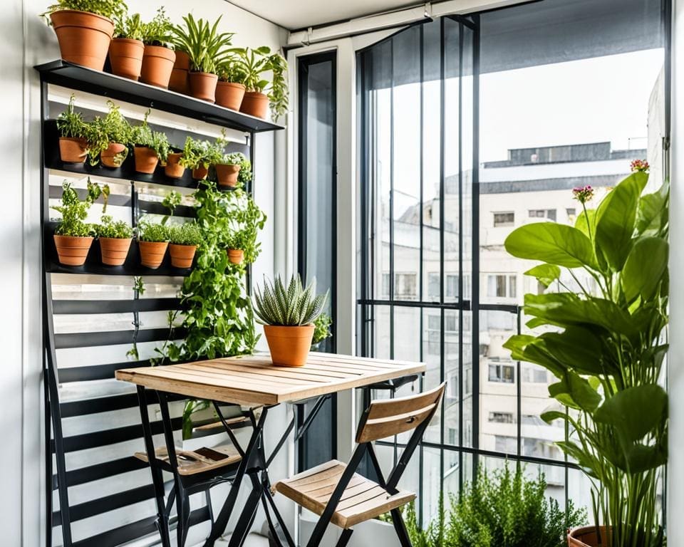 space-saving balcony tips