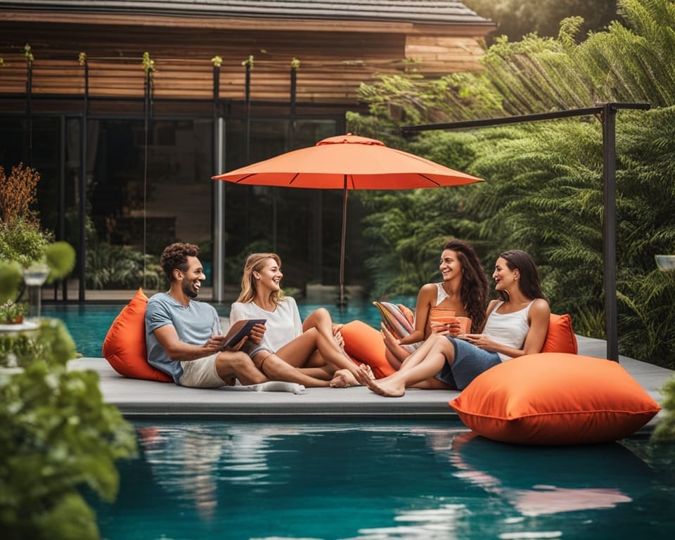 water-repellent cushions for outdoor comfort