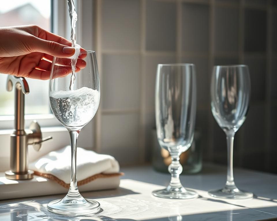 how to clean glassware