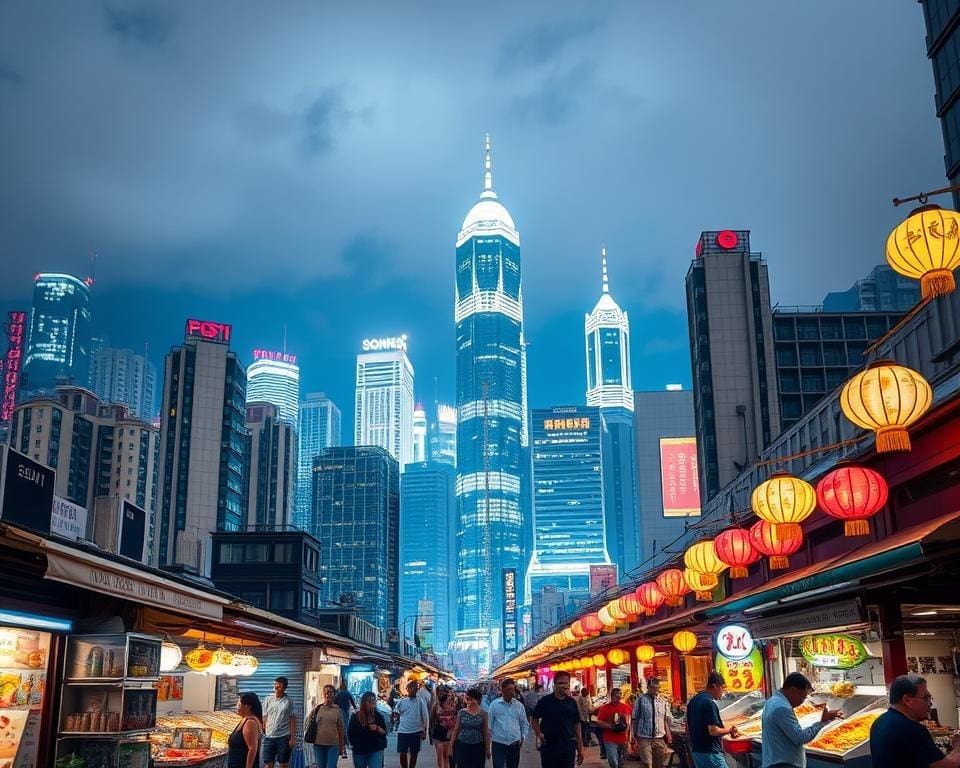 Hong Kong: Skyline Views and Bustling Night Markets