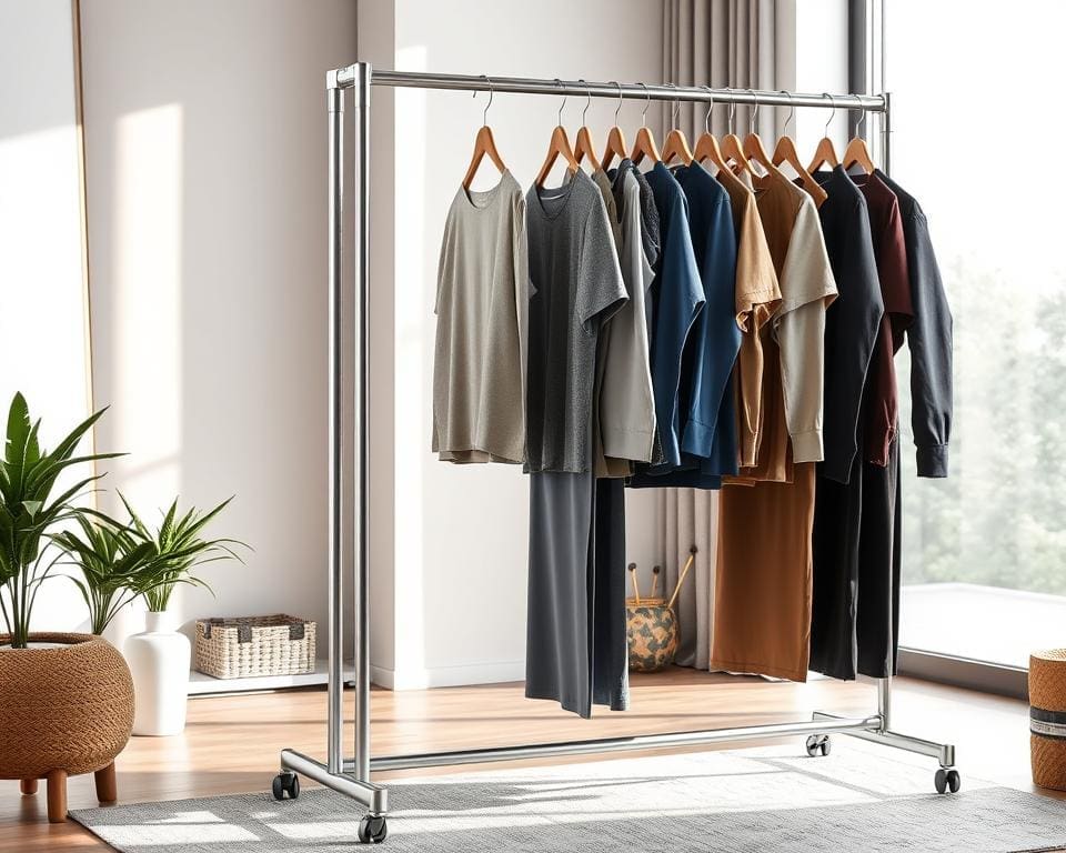 space-saving garment racks