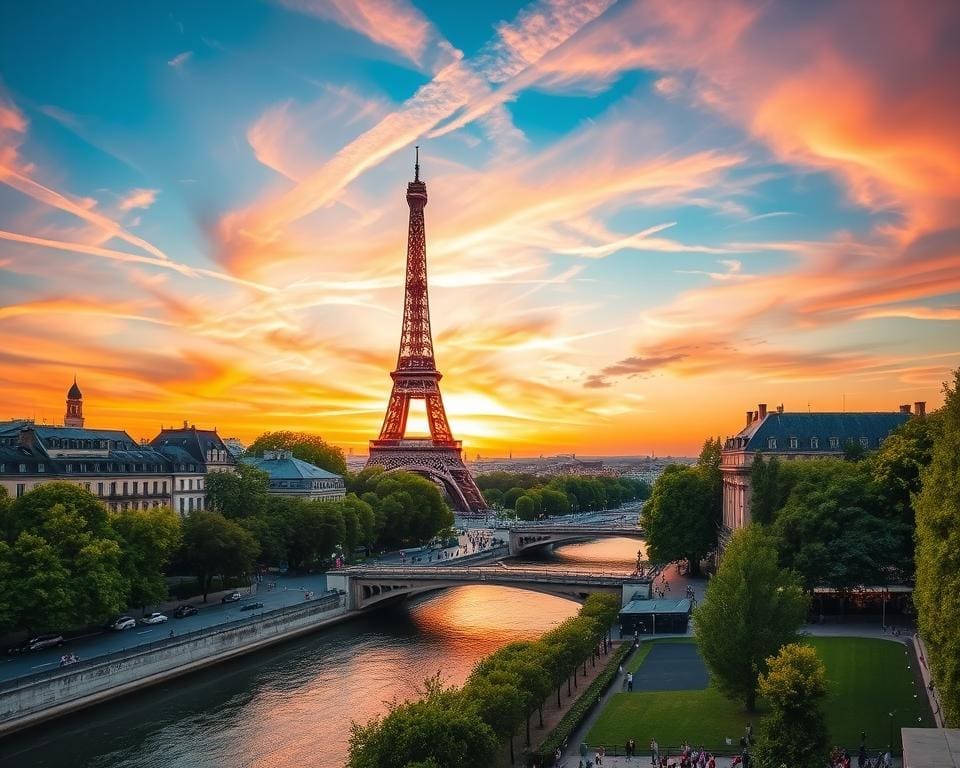 Eiffel Tower panoramic views