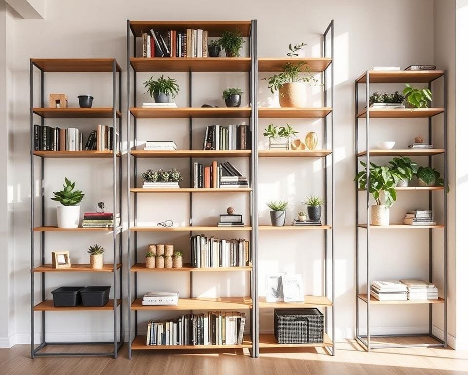 Adjustable shelving units for growing needs