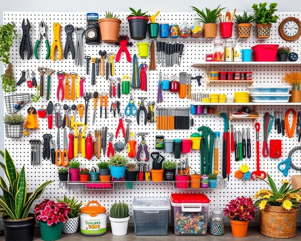 Creative Pegboards for Versatile Storage