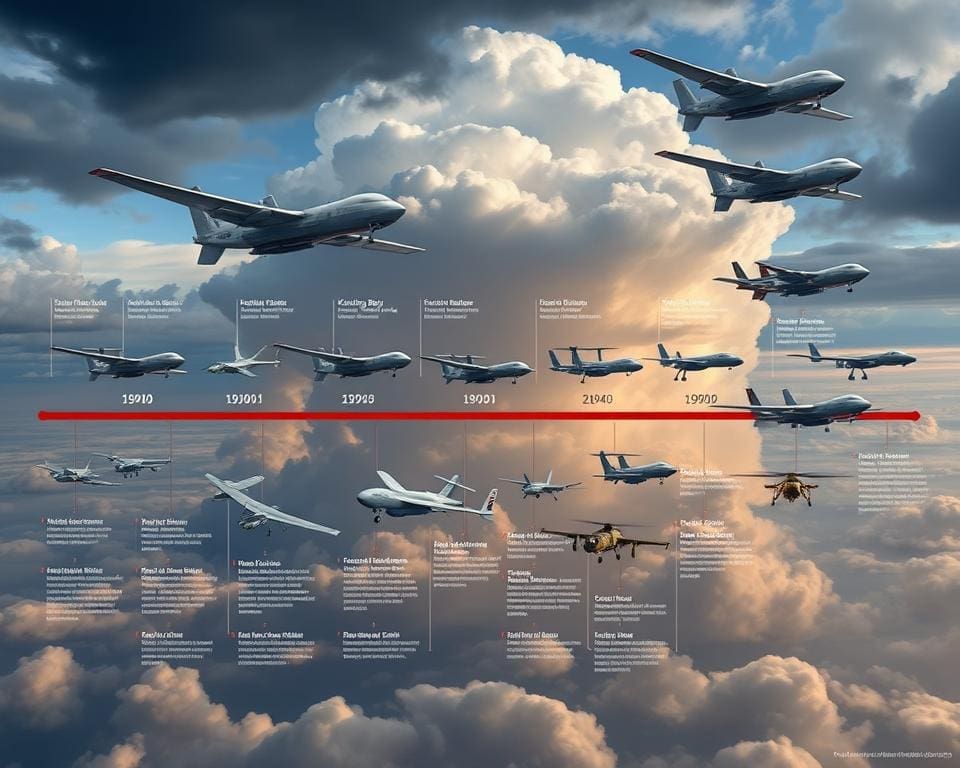 Evolution of military drones