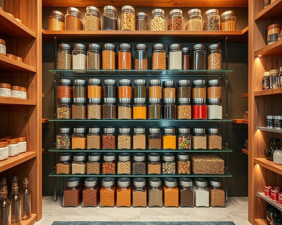 Glass Spice Racks for Organised Pantries