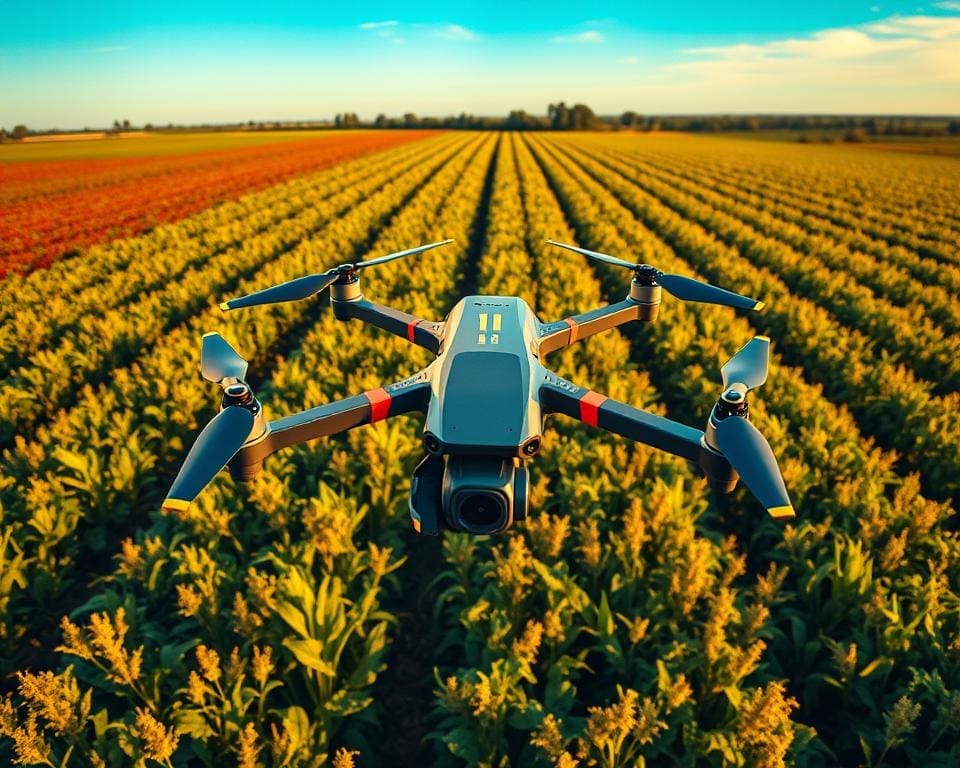 How do drones innovate agricultural monitoring?
