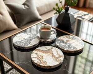 Marble Coasters for Elegant Coffee Tables