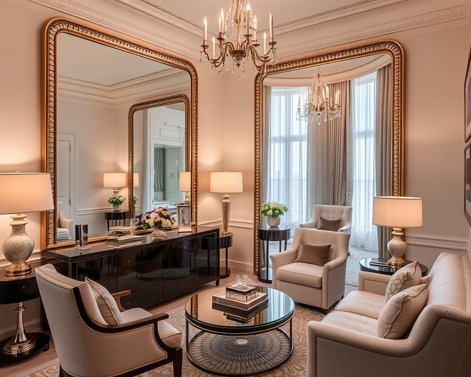 Oversized Mirrors That Enhance Small Rooms