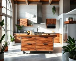 Rolling Kitchen Islands for More Counter Space