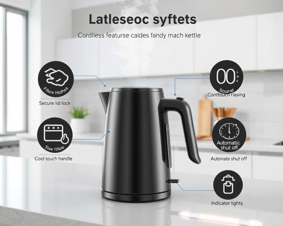 Safety features of cordless kettles