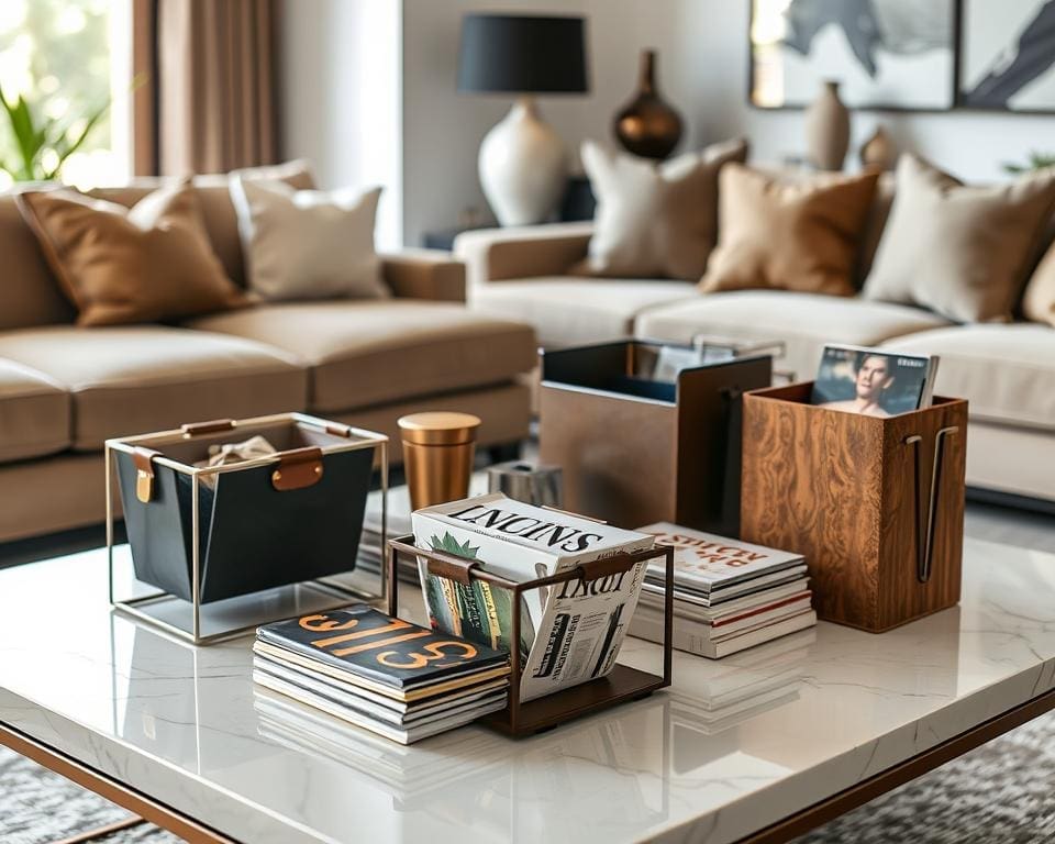 Stylish Magazine Holders for Living Room Chic