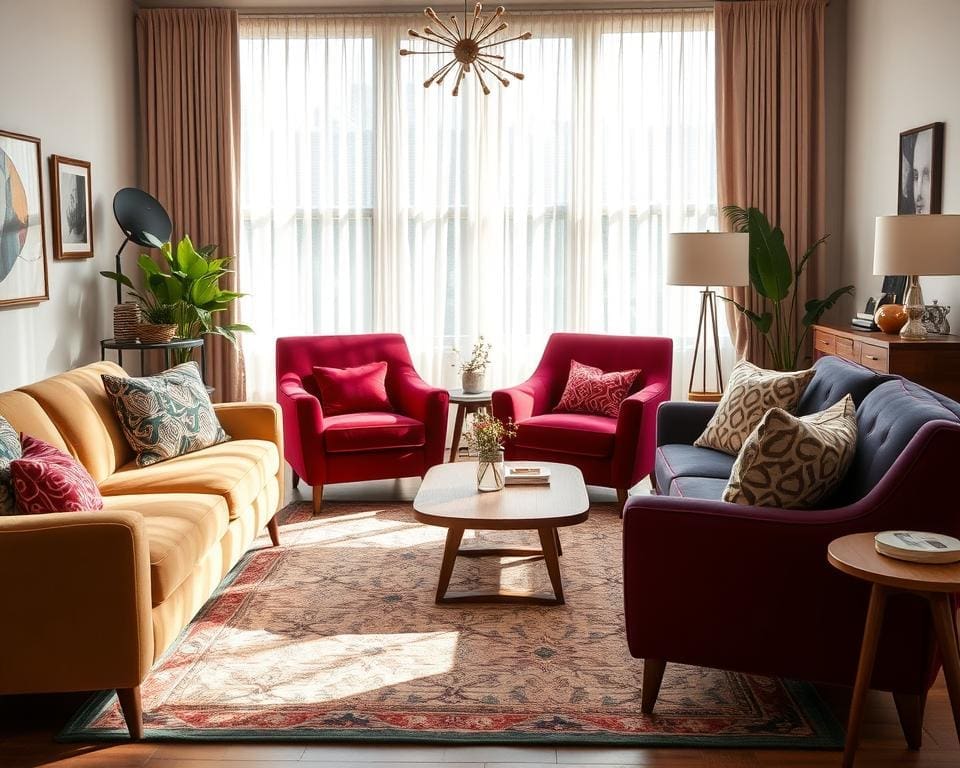 Velvet Armchairs for Mid-Century Charm