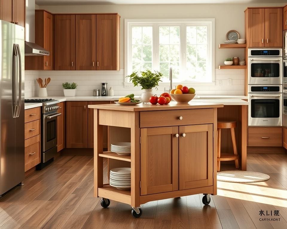 benefits of rolling kitchen islands