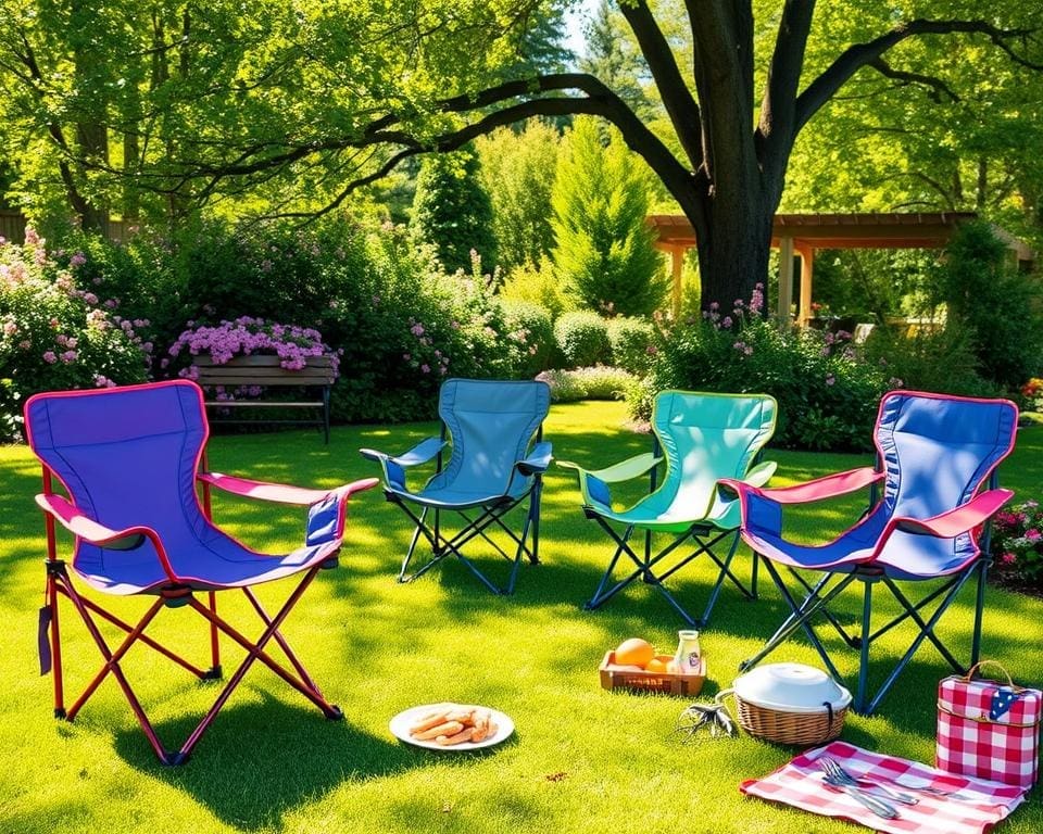 collapsible camping chairs for backyard fun