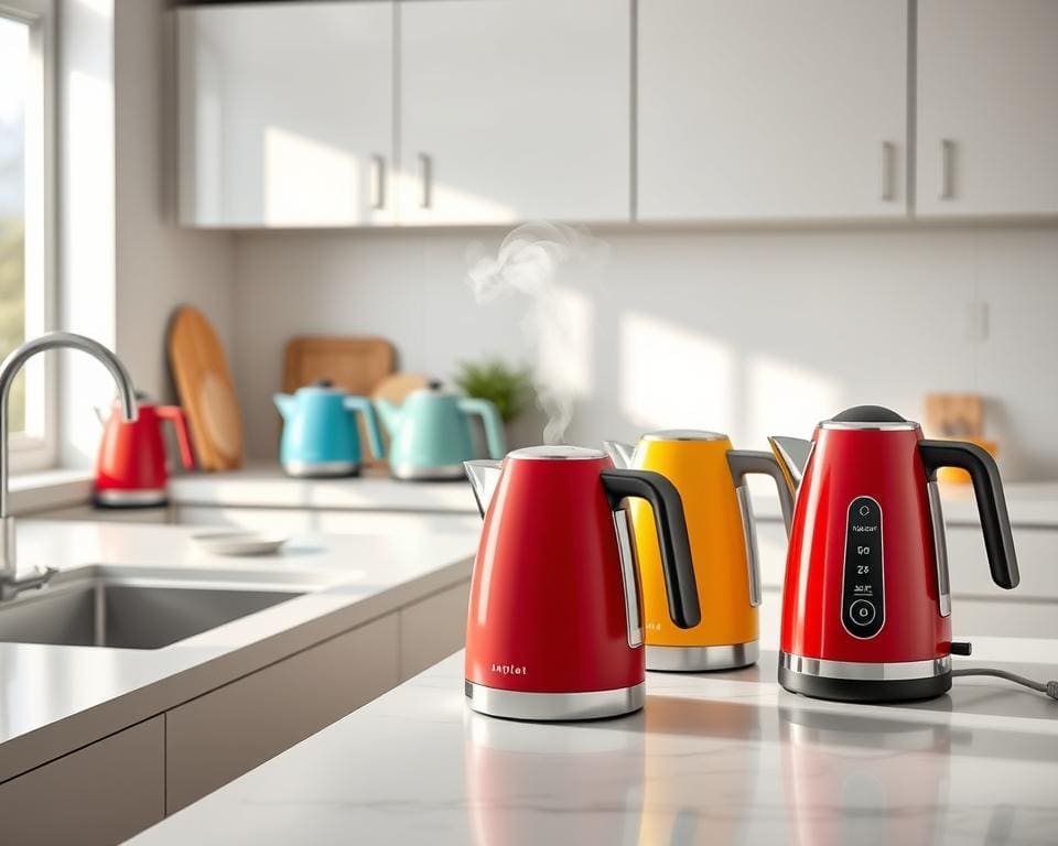 electric kettles in modern kitchens