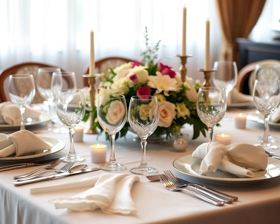 elegant tableware