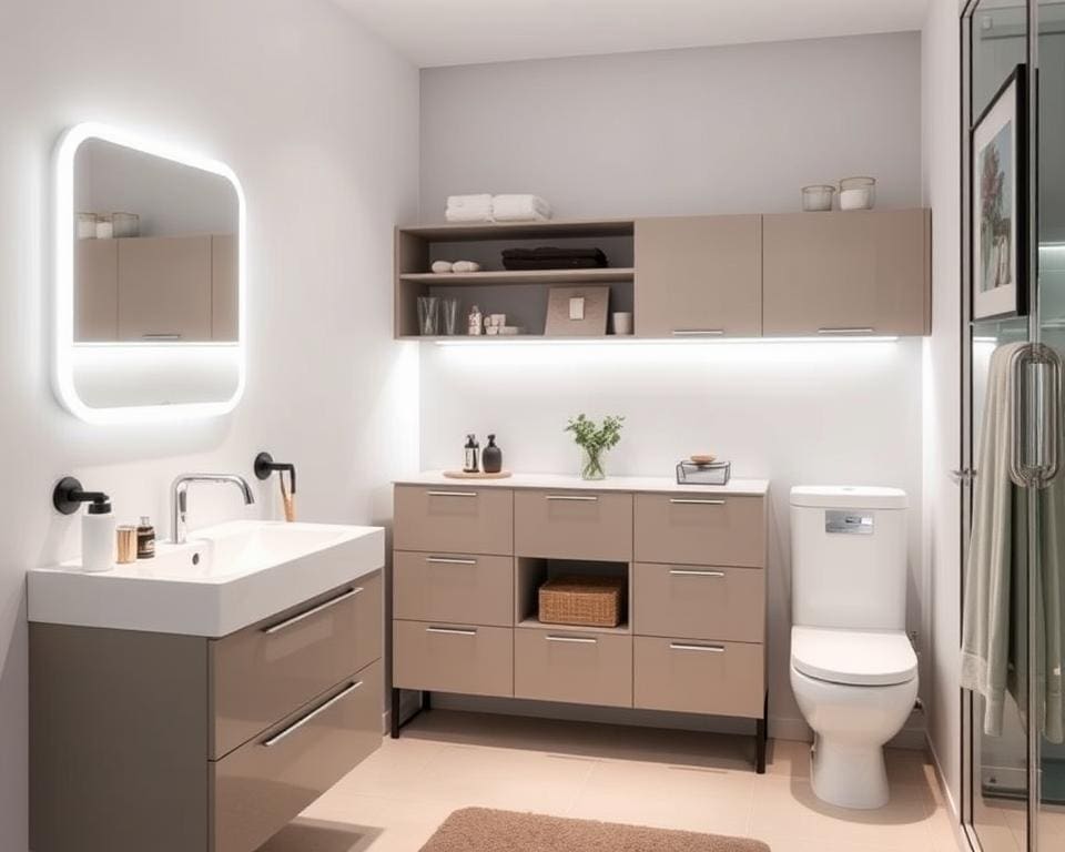 maximising storage in small bathrooms