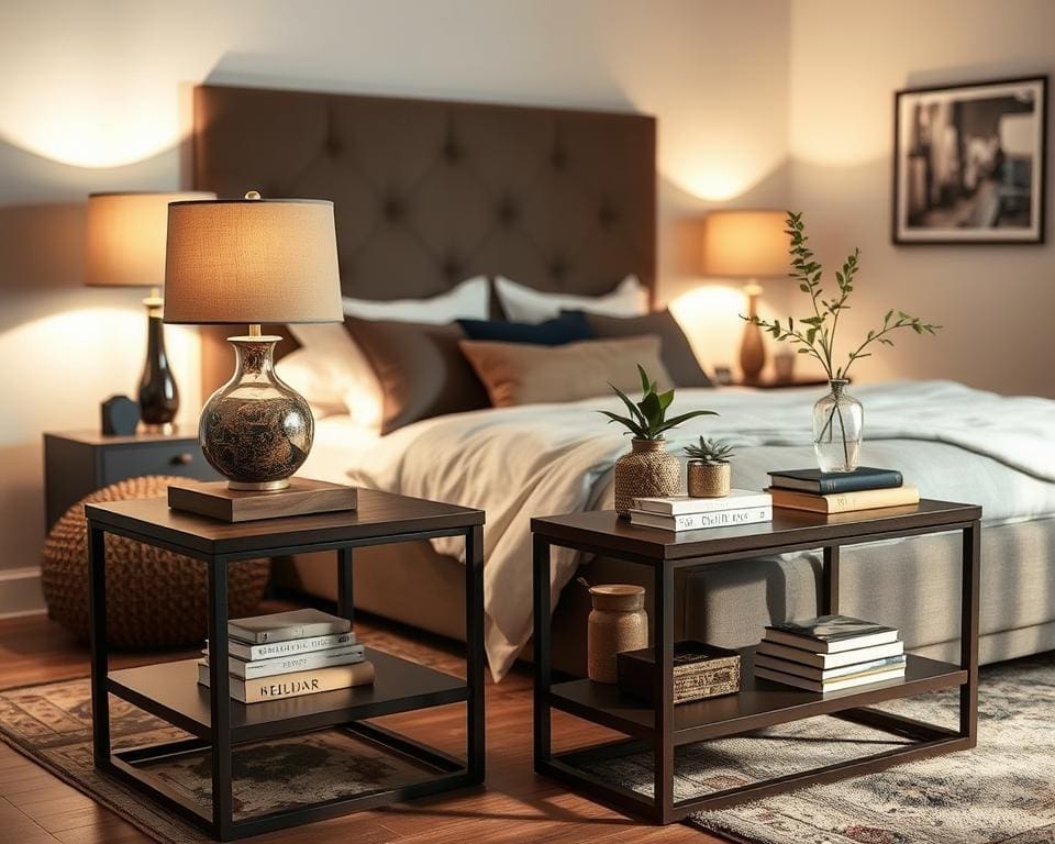 side tables in bedroom decor