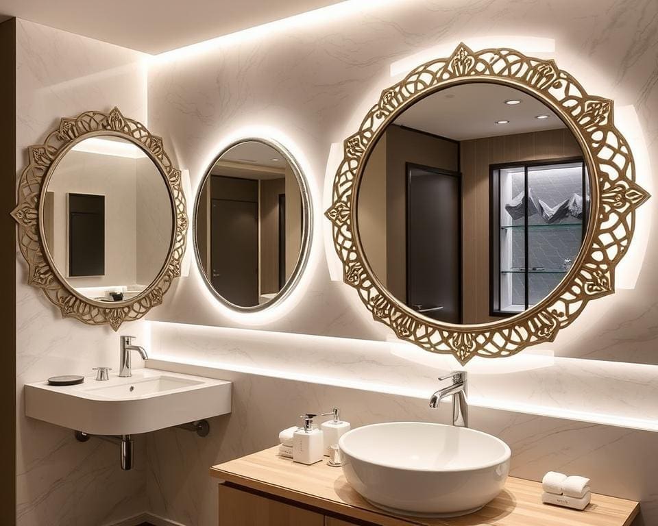 stylish mirrors for bathrooms