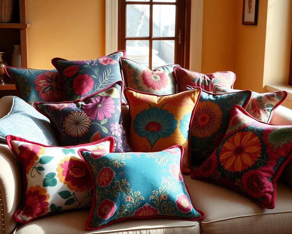 vibrant cushions