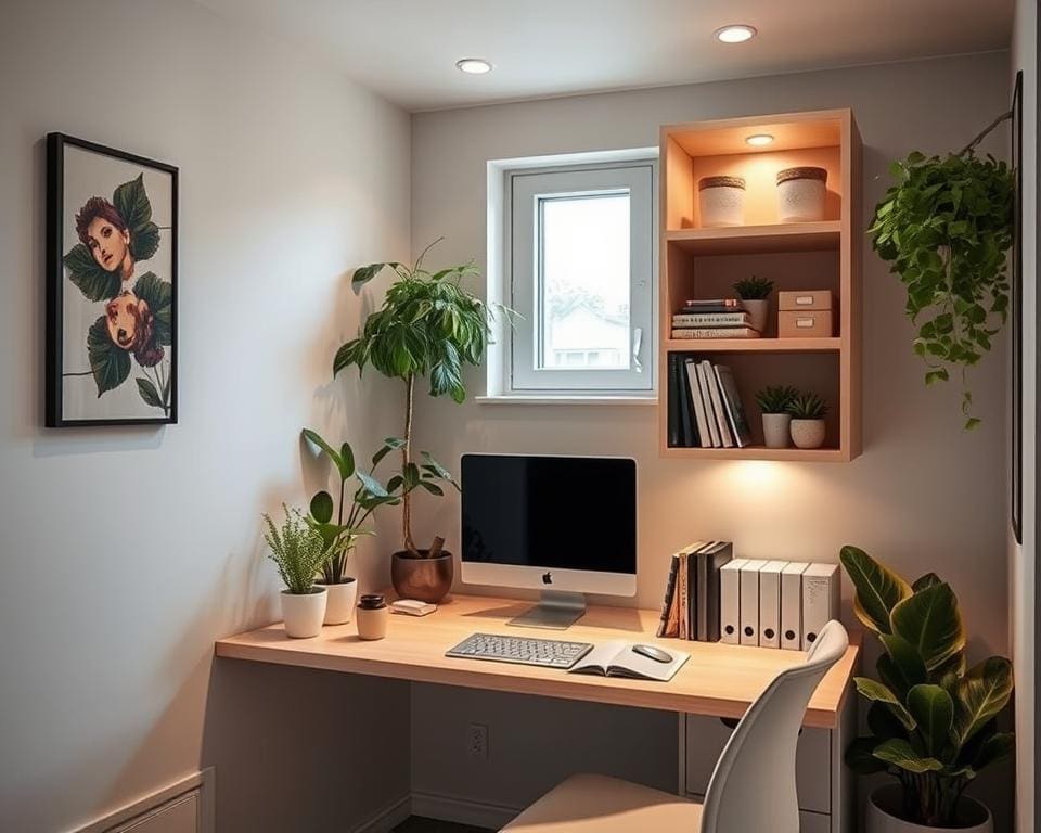 wall-mounted desks for small spaces