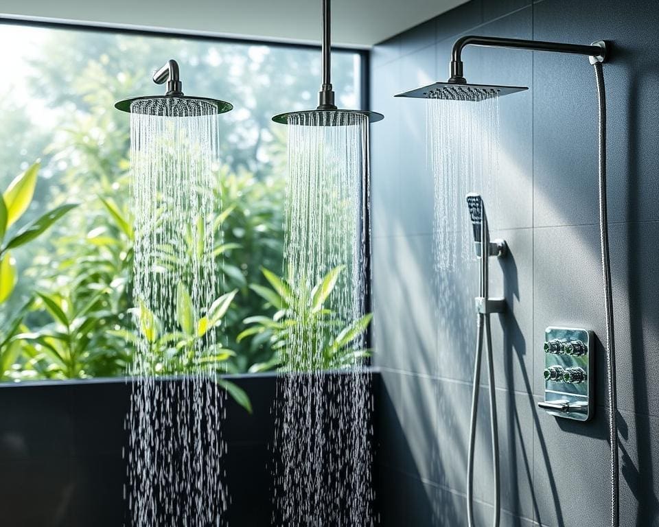 water-saving shower heads