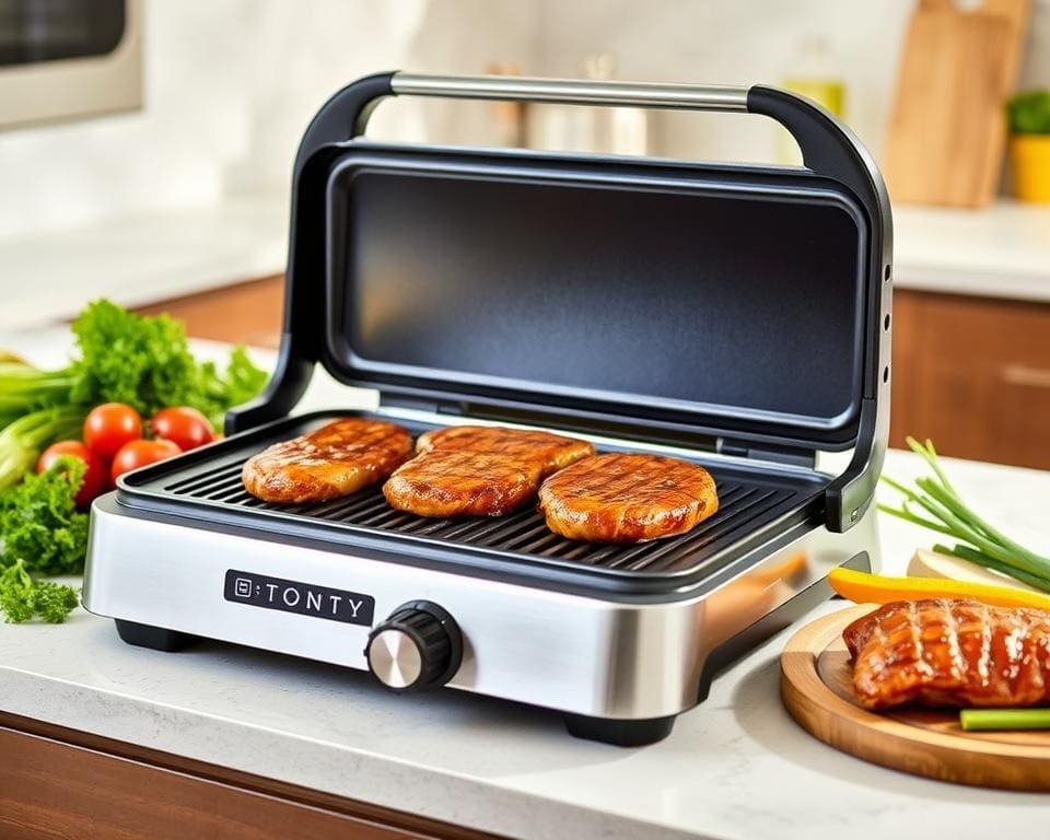 Easy-clean electric grill