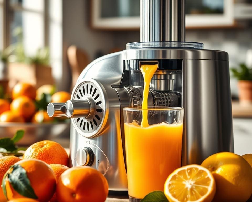 Electric citrus juicer with a powerful motor