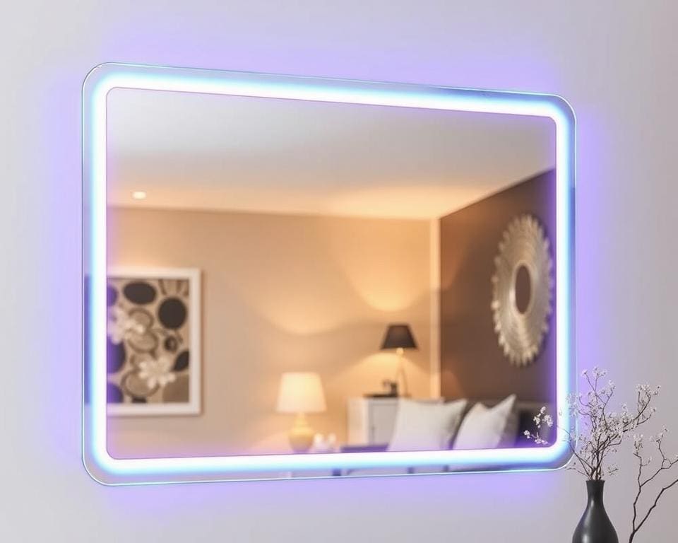 LED accents in wall mirrors