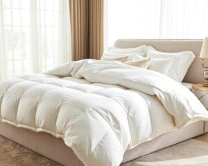Luxurious down-filled duvet: lightweight and warm