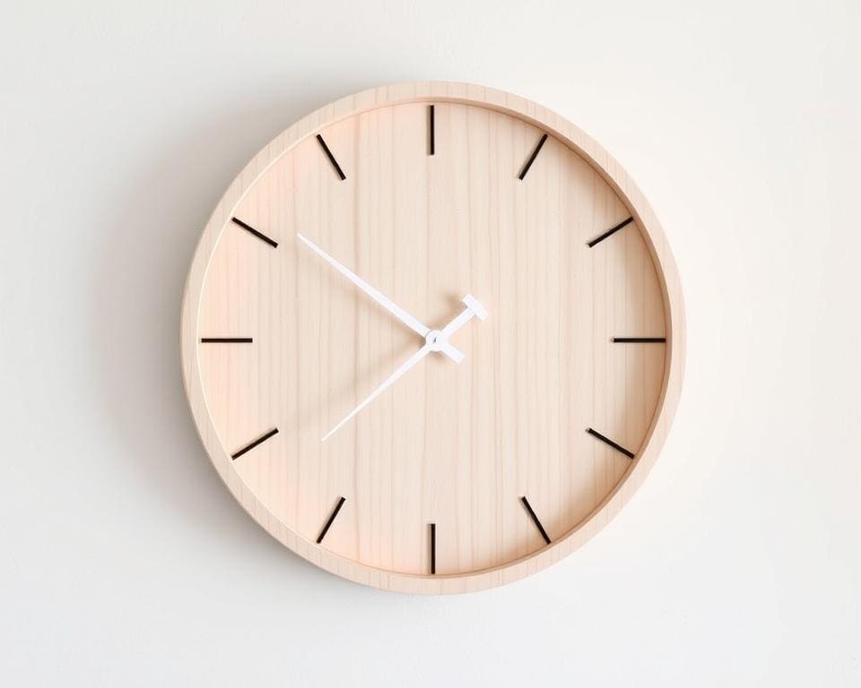 Minimalist Scandinavian-style wall clock
