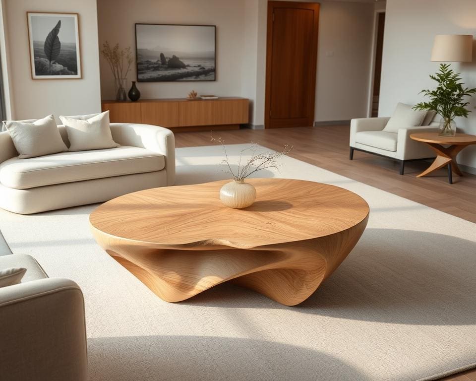 Organic shapes in furniture