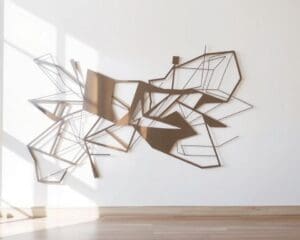 Precision-cut metal wall art for a modern aesthetic