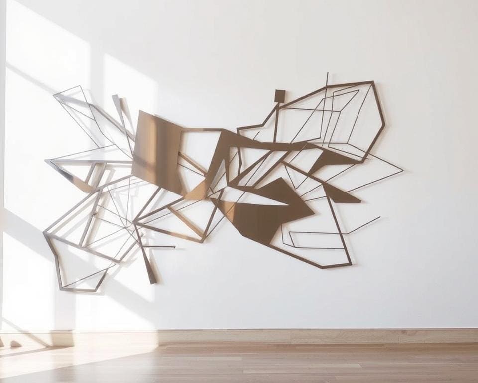 Precision-cut metal wall art for a modern aesthetic