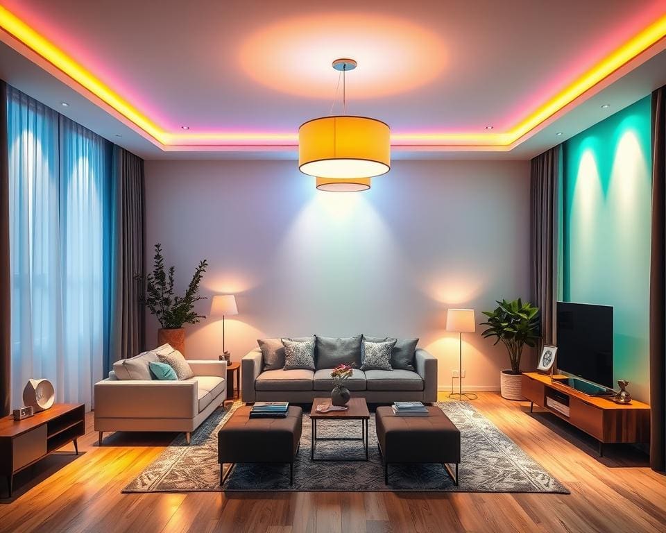 Smart lighting with customizable color settings