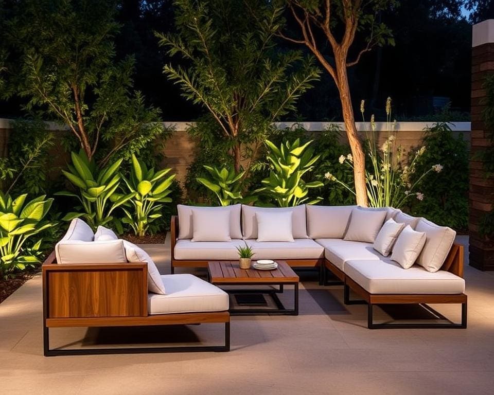 stylish outdoor seating