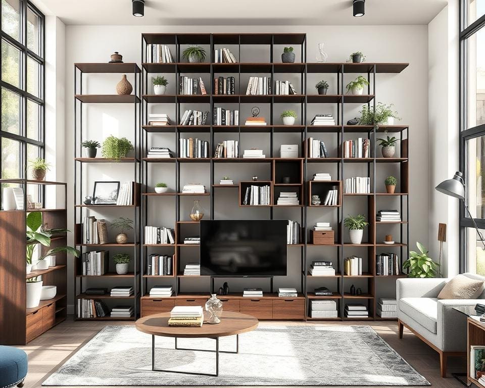 versatility of modular shelving