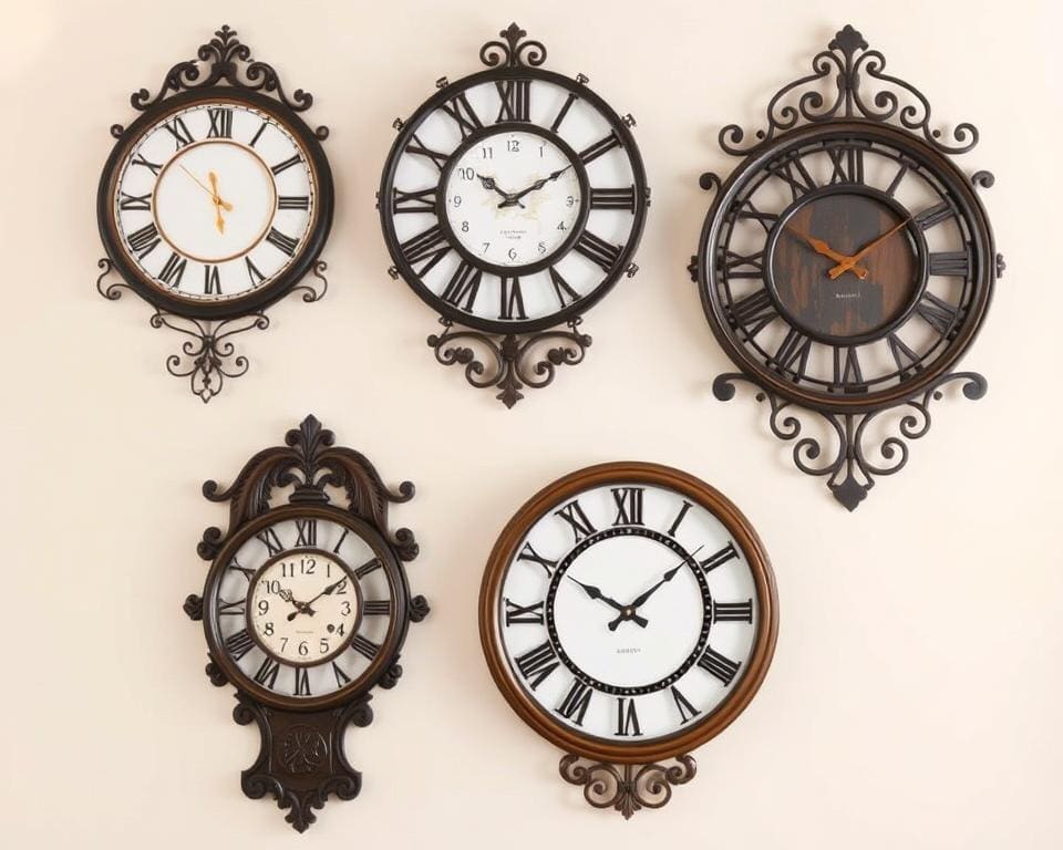 Decorative wall clocks with silent movement