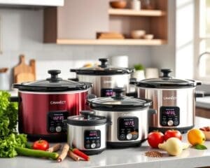 Electric slow cookers with timer functions
