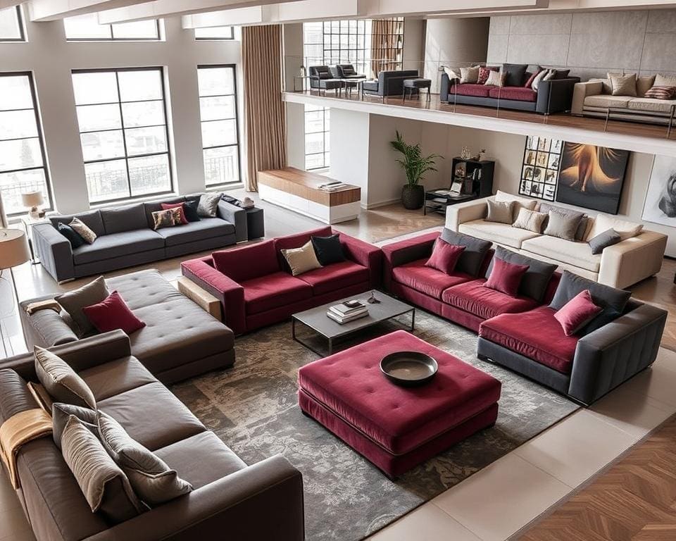 Luxury sofas in modular configurations: endless possibilities