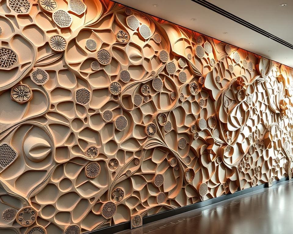 artistic wall panels in 3D designs