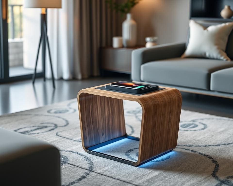 designer furniture with wireless charging