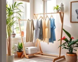 Compact laundry drying racks for small spaces