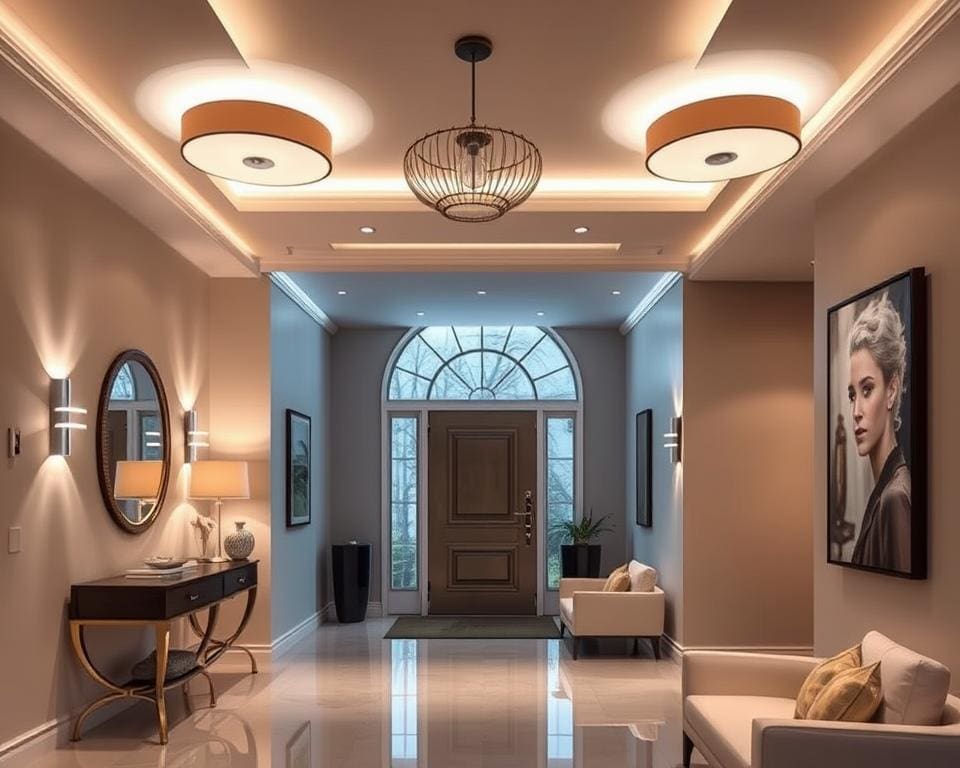 Smart lighting with motion sensors for entryways