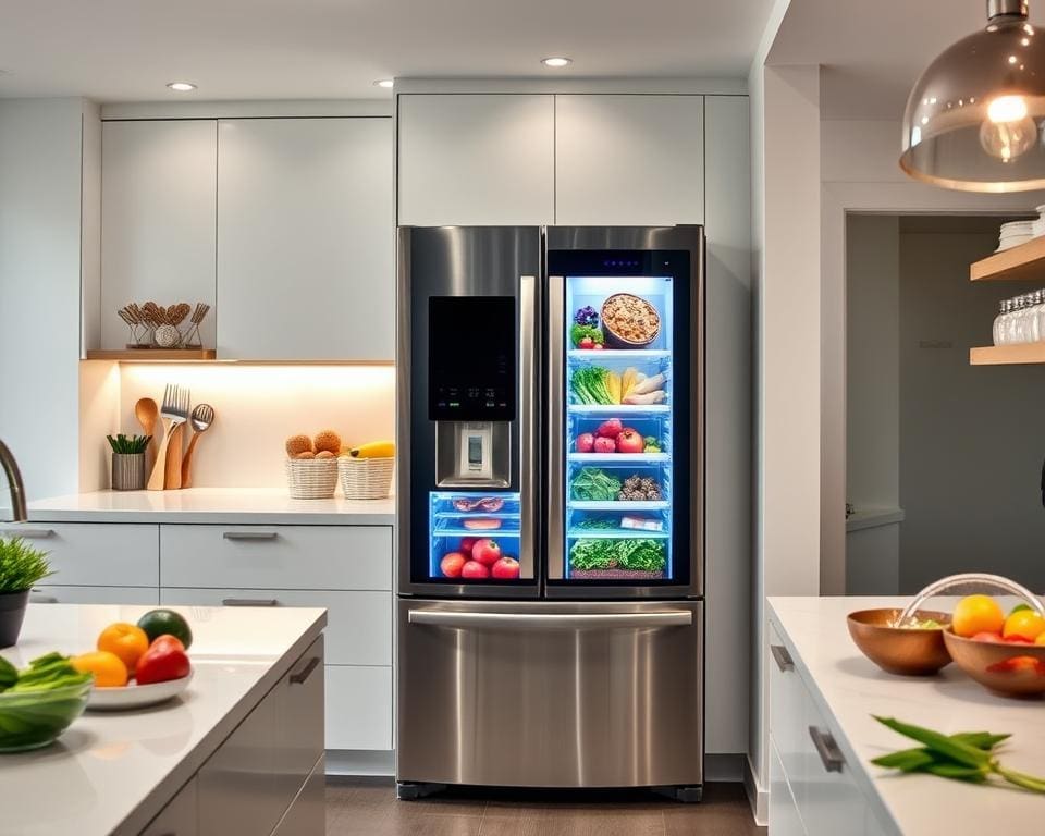 Smart refrigerators with integrated recipe apps