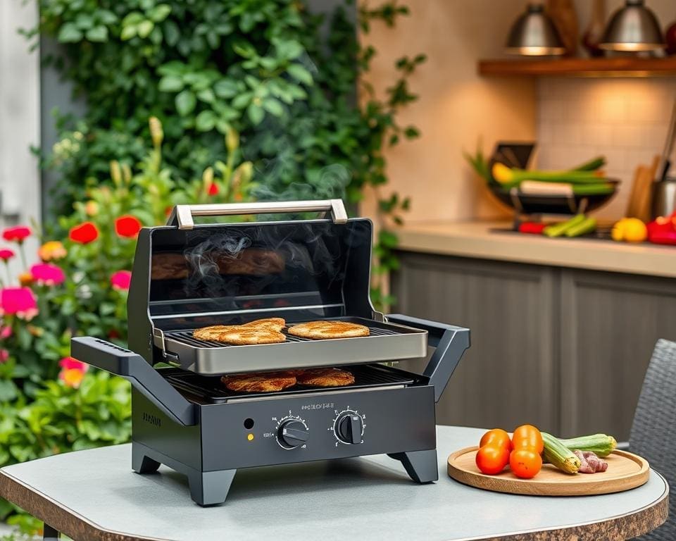 Electric grills for outdoor and indoor use