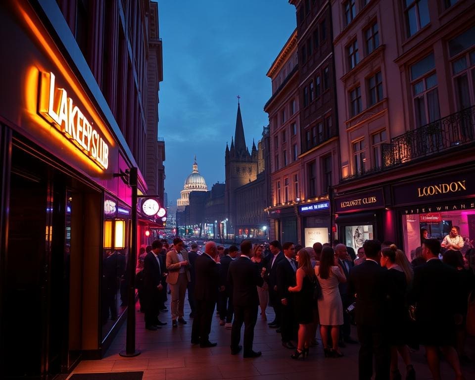 Where do celebrities party in London?